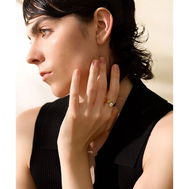 Bague en or avec pierre Orion - Ma boutique