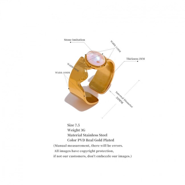 Bague en or avec pierre Orion - Ma boutique