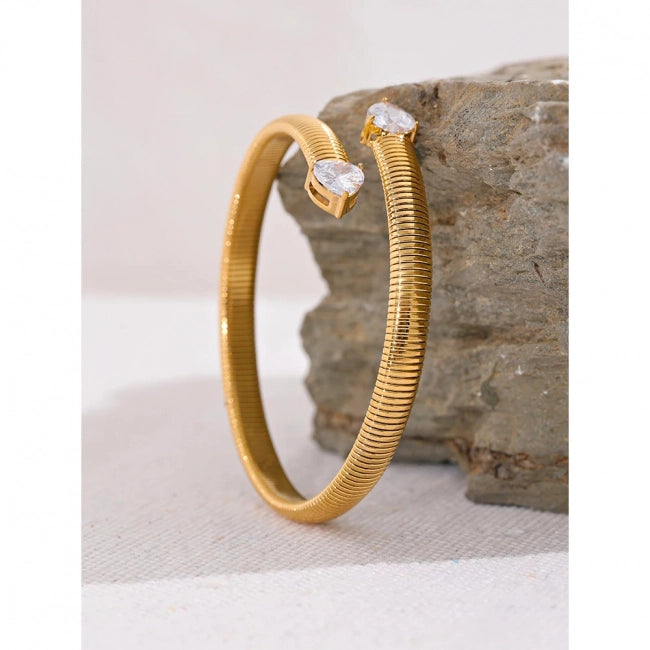Bracelet avec coeur jonc Astréa - Ma boutique