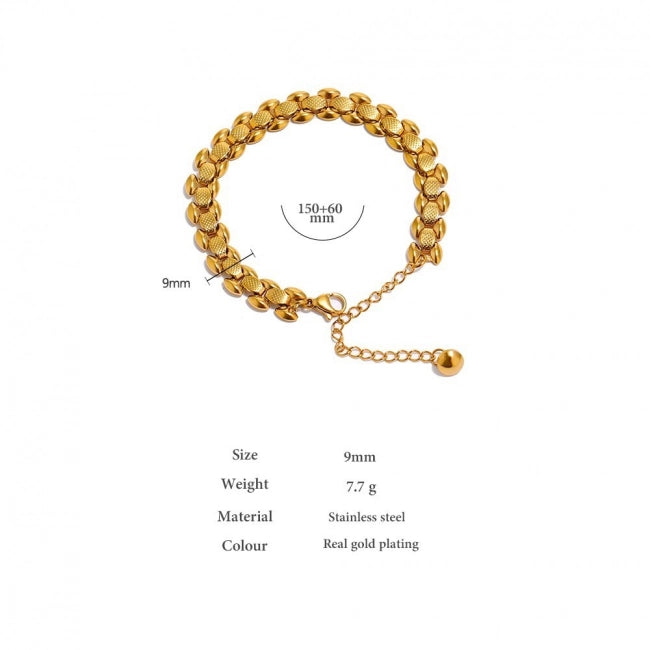 Bracelet chaîne à grosse maille Phoebe - Ma boutique