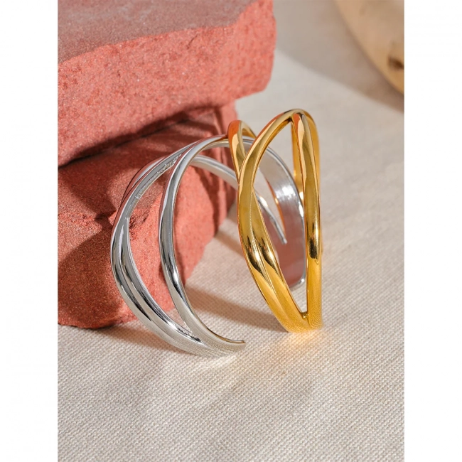 Bracelet jonc à motifs géométriques Éclipse - Ma boutique