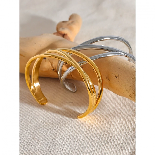 Bracelet jonc à motifs géométriques Éclipse - Ma boutique