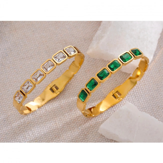 Bracelet jonc avec pierres Célestia - Ma boutique