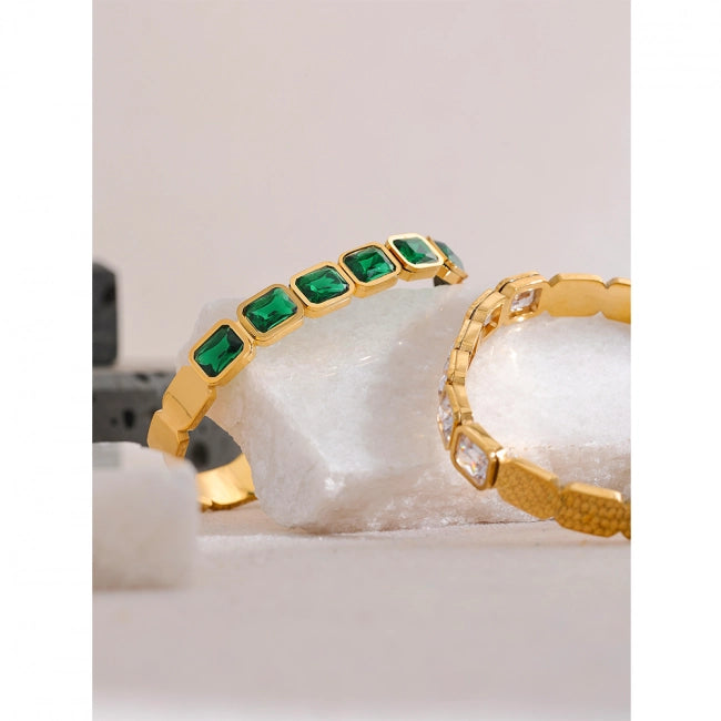 Bracelet jonc avec pierres Célestia - Ma boutique
