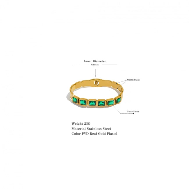 Bracelet jonc avec pierres Célestia - Ma boutique