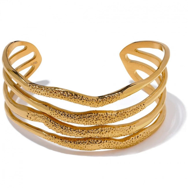 Bracelet jonc plaqué or Séléné - Ma boutique