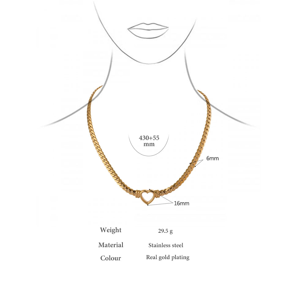 Collier pendentif coeur Galatea - Ma boutique