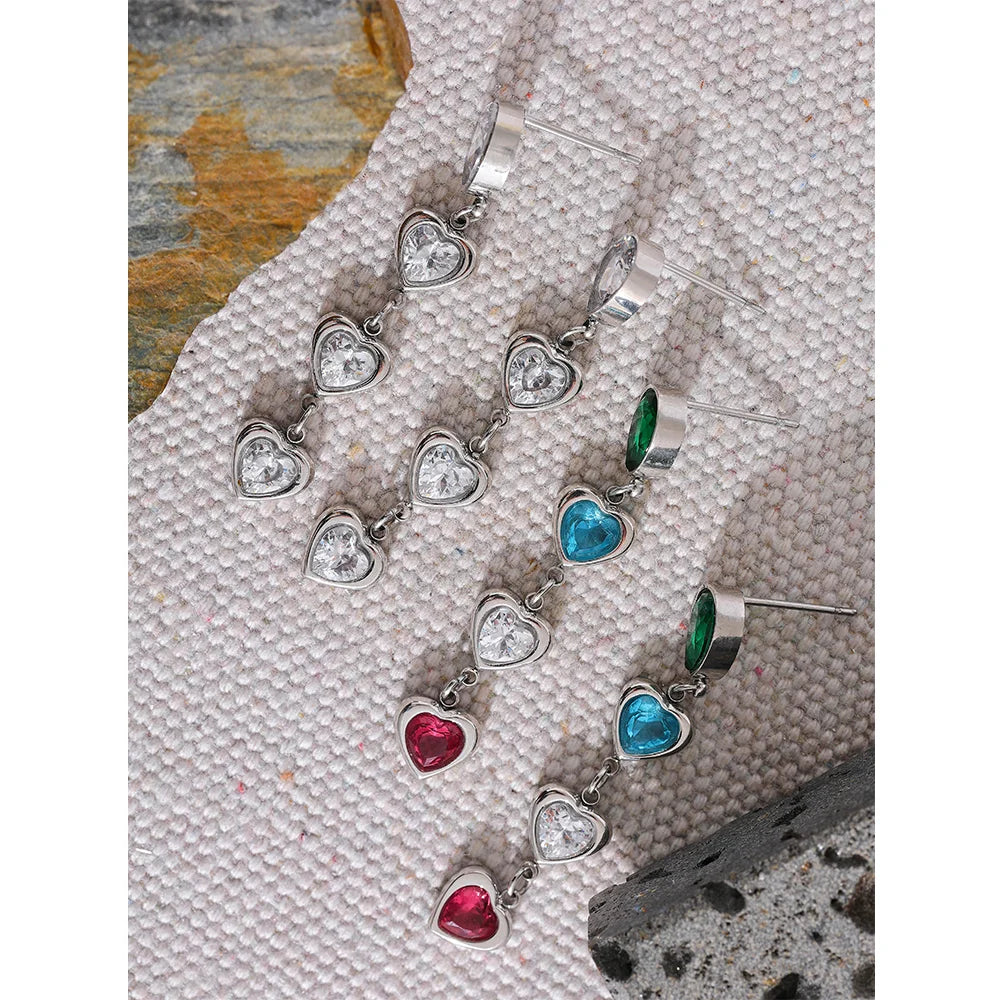 Boucle d'oreille pendante coeur Lova - Ma boutique