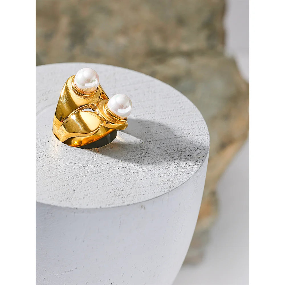 Bague en or avec perle de culture Téa - Ma boutique