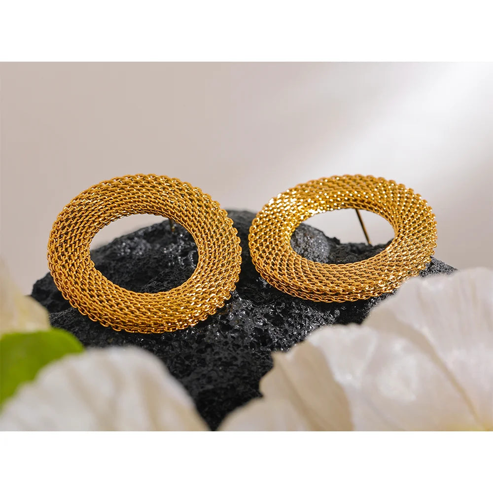 Boucle d'oreille cercle vide Tiamat - Ma boutique