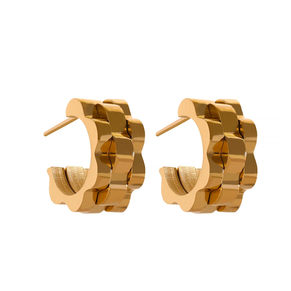 Boucle d'oreille géométrique Gaïa - Ma boutique