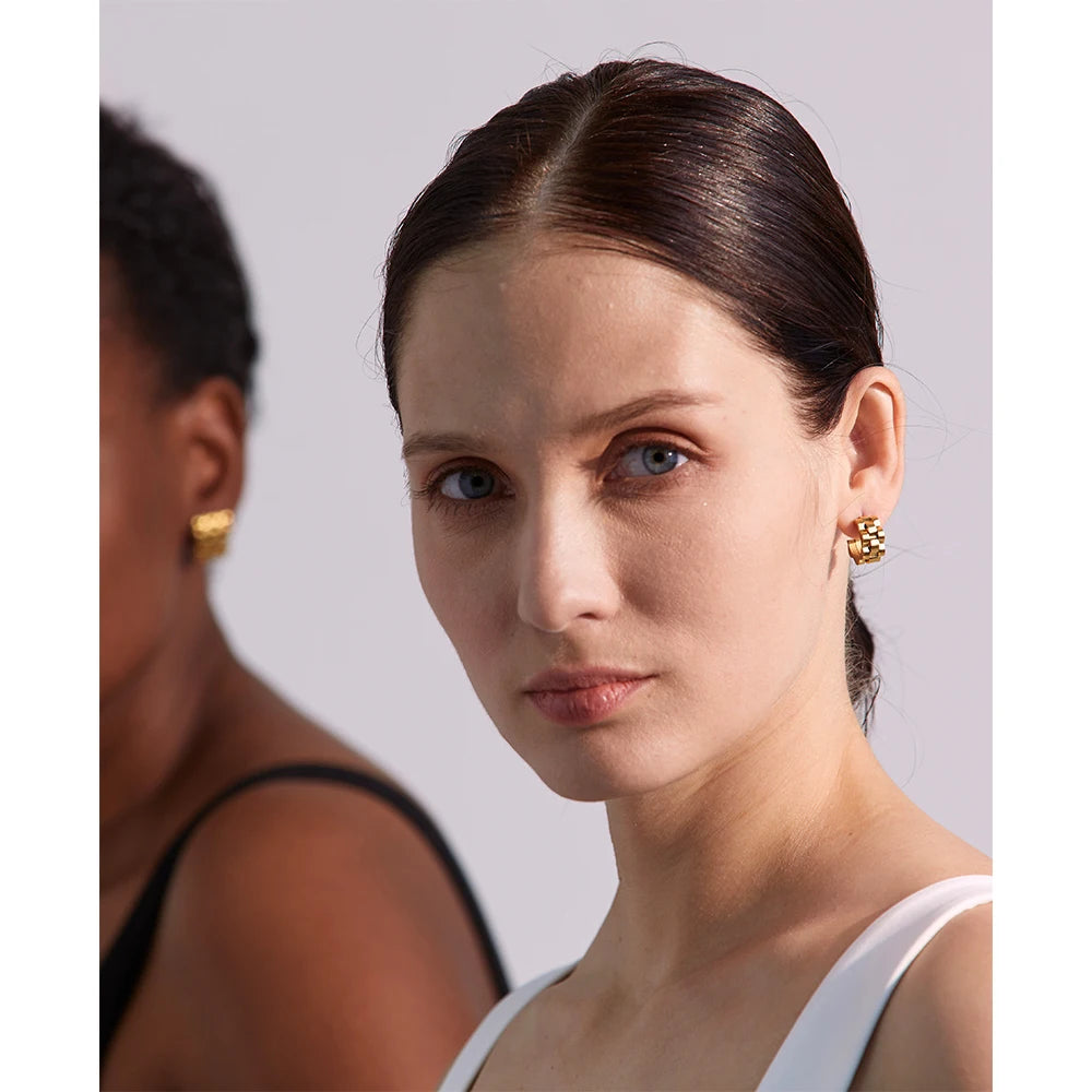 Boucle d'oreille géométrique Gaïa - Ma boutique