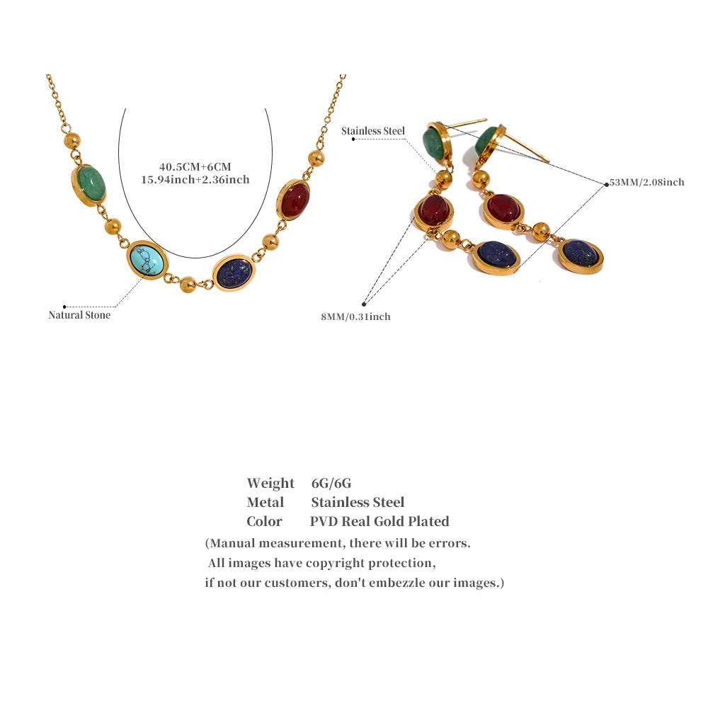 Collier avec pierre naturelle Nova - Ma boutique