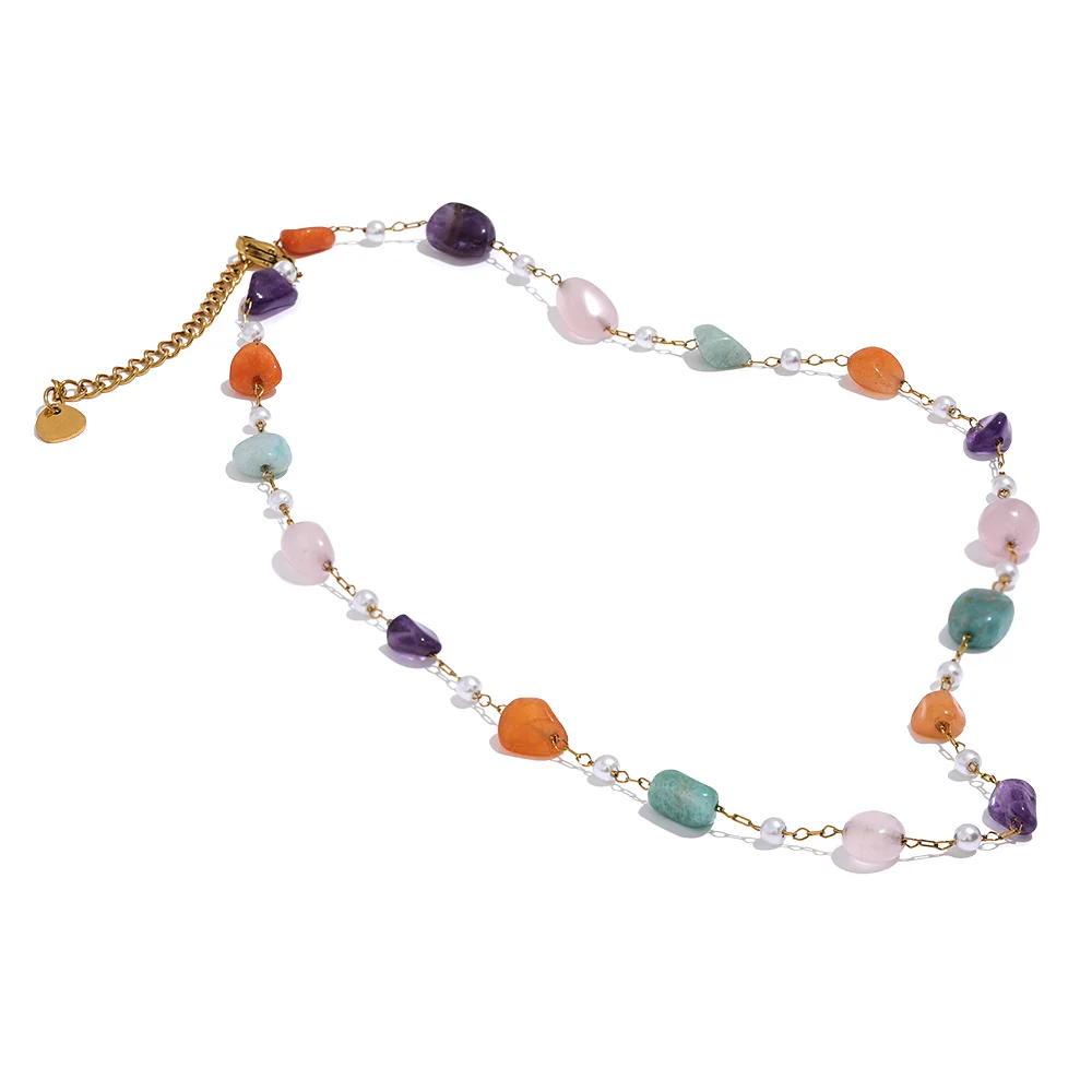 Collier femme pierres naturelles Cassiopeia - Ma boutique