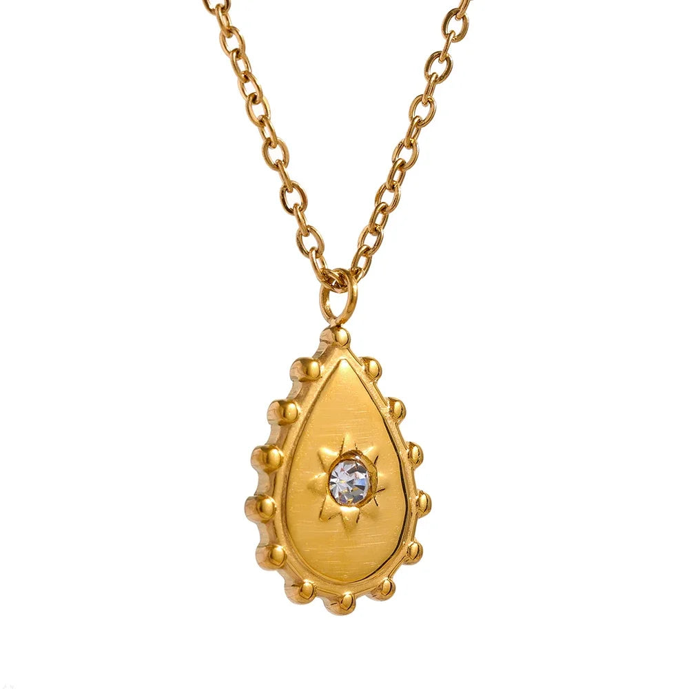 Collier goutte plaqué or Andromeda - Ma boutique