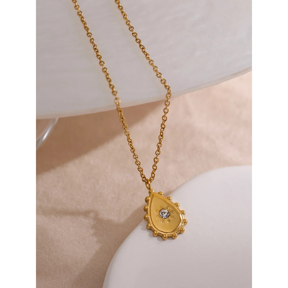 Collier goutte plaqué or Andromeda - Ma boutique