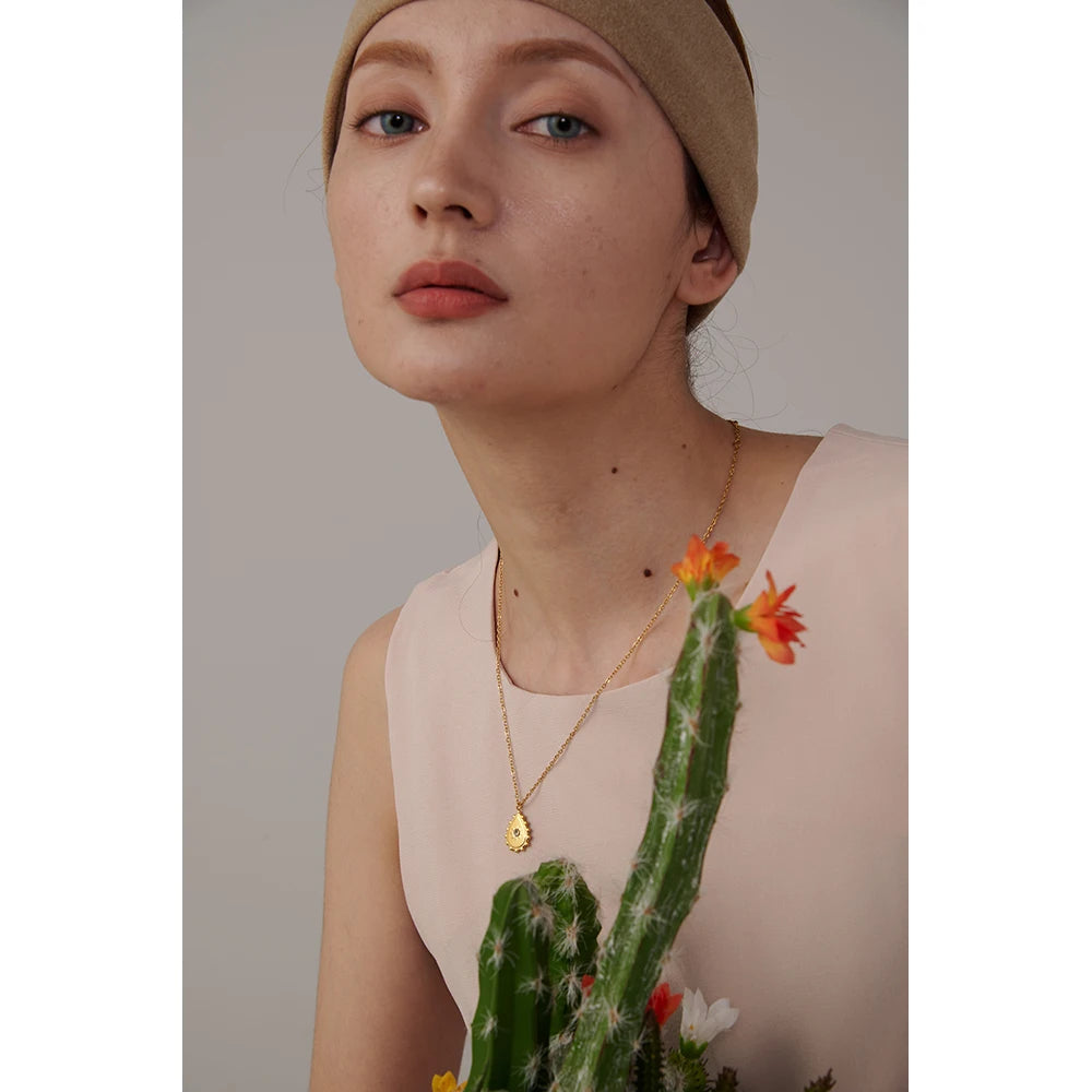 Collier goutte plaqué or Andromeda - Ma boutique