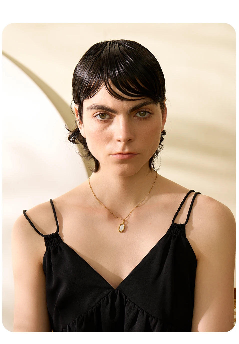 Collier plaqué or avec coquillage naturel Thalassa - Ma boutique