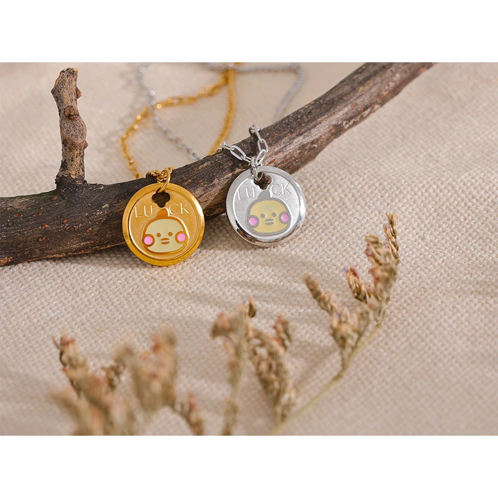 Collier plaqué or avec pendentif Aurora - Ma boutique