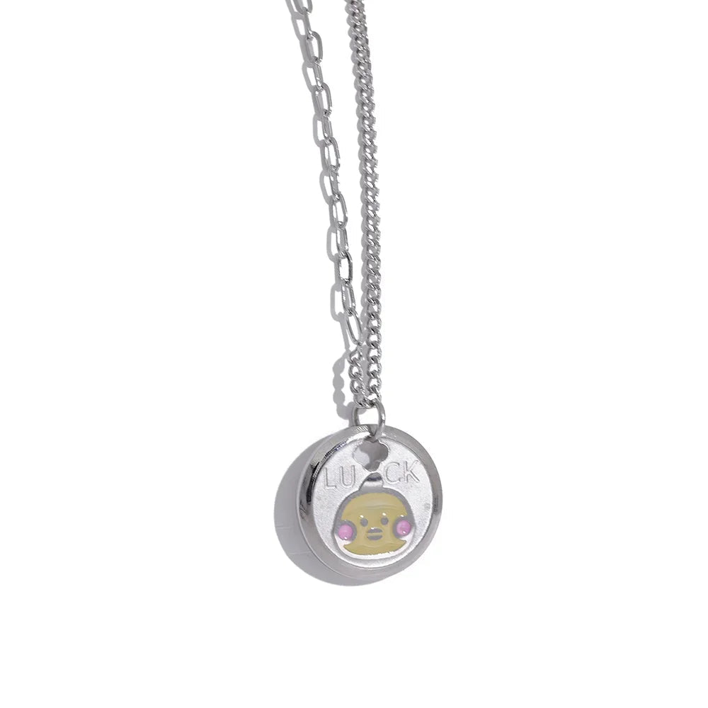 Collier plaqué or avec pendentif Aurora - Ma boutique
