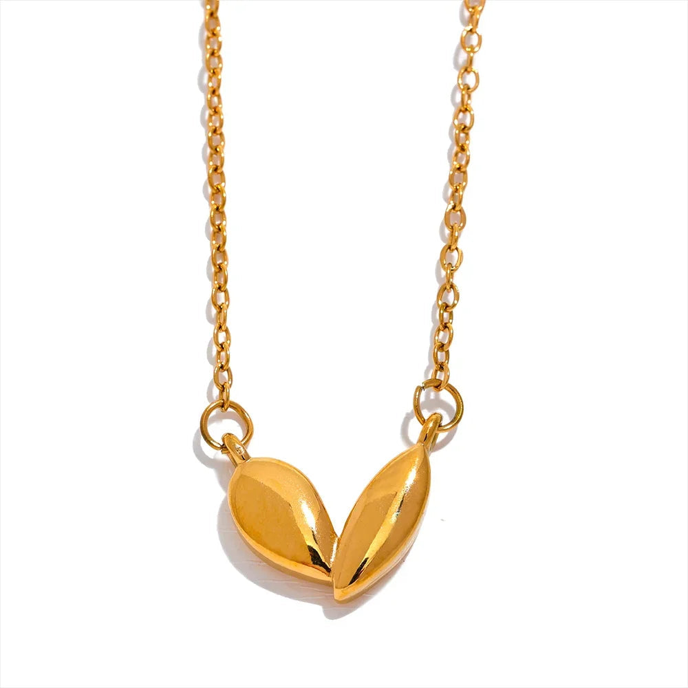 Collier plaqué or chic Luna - Ma boutique