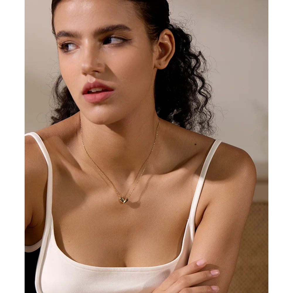 Collier plaqué or chic Luna - Ma boutique