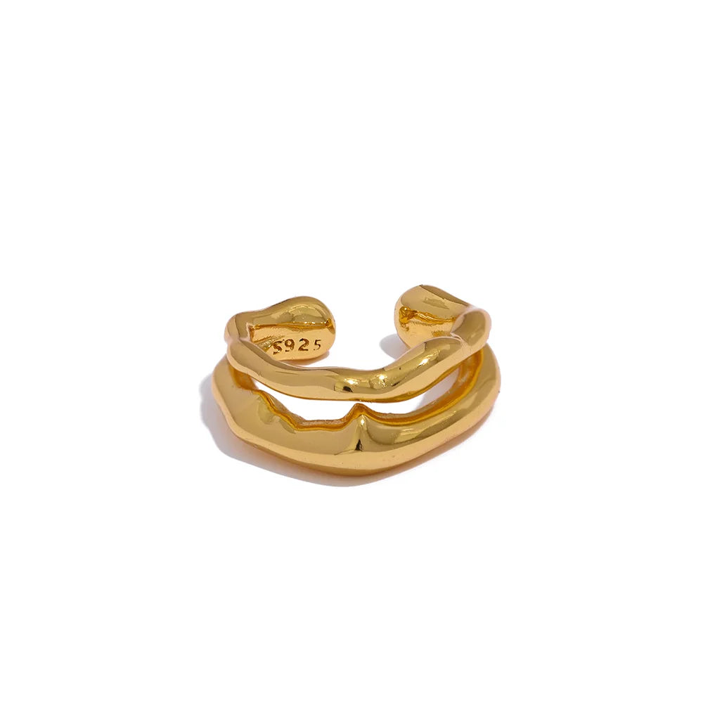 Ear cuff argent sterling 925 Iris - Ma boutique