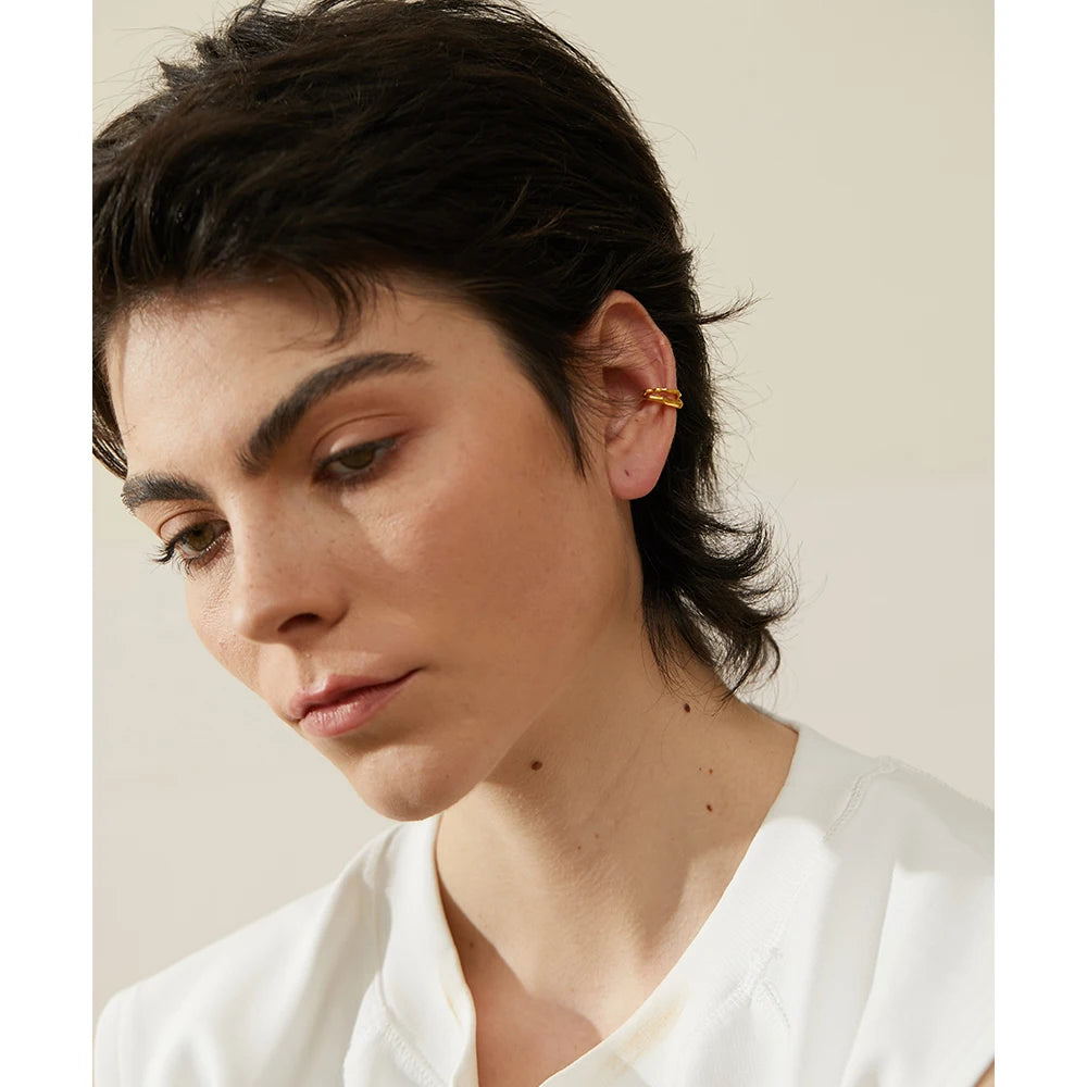 Ear cuff argent sterling 925 Iris - Ma boutique