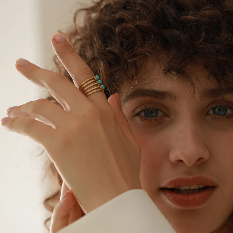 Bague en acier inoxydable pour femme
