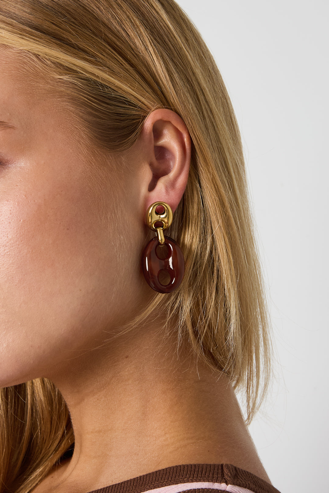 Boucles d'oreilles pendantes en acrylique, forme géométrique, collection simple et décontractée pour femmes