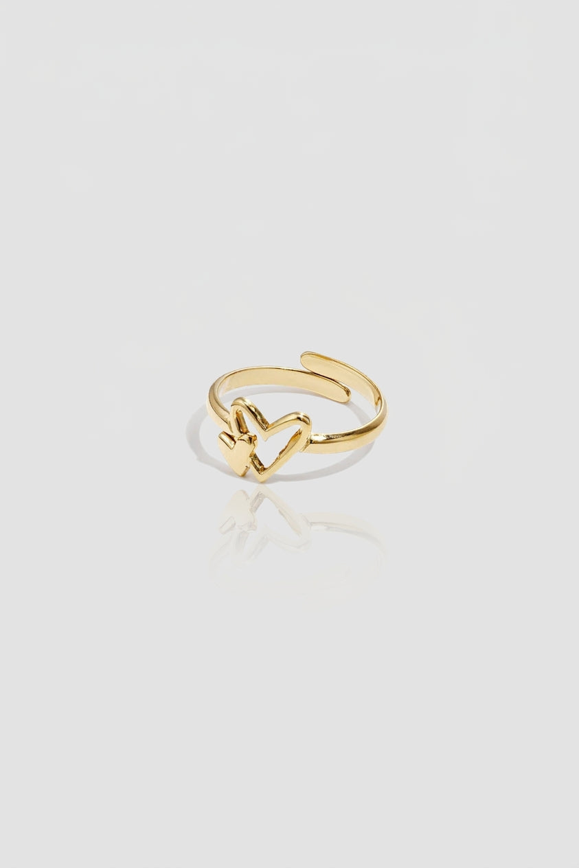 Bague Cœur Ajustable Célina