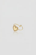 =Bague Cœur Zircon Or | Atelier des bijoux