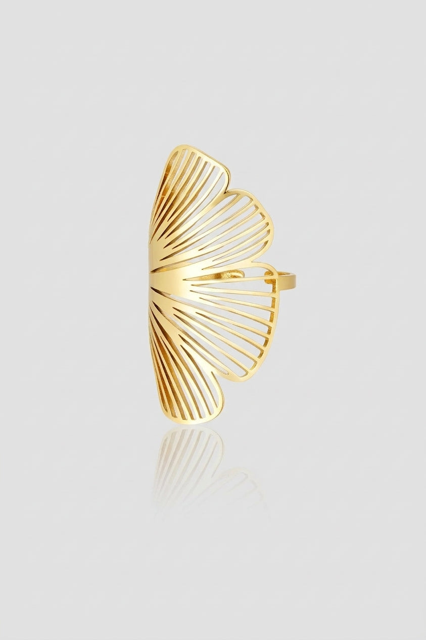 =Bague Ginkgo Or | Atelier des bijoux