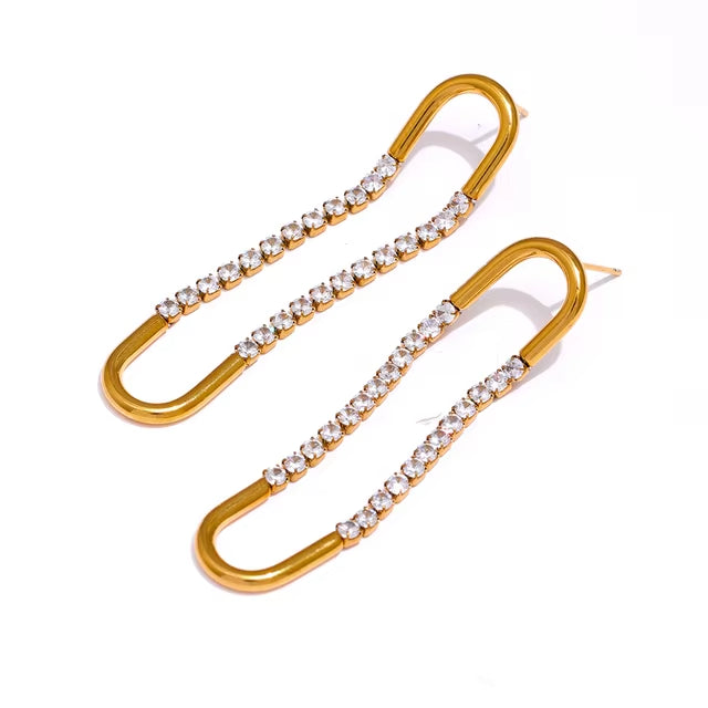 Boucle d'oreille pendante Alyssia - Ma boutique