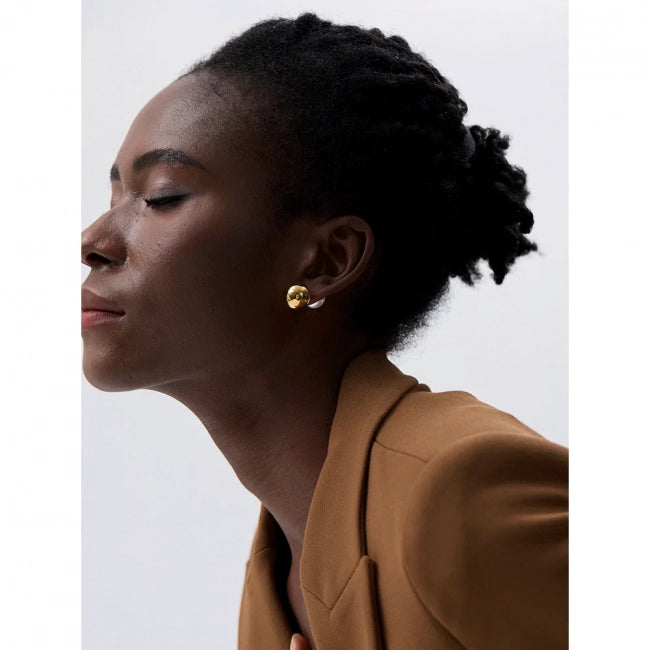 Boucle d'oreille bicolore Soleil - Ma boutique