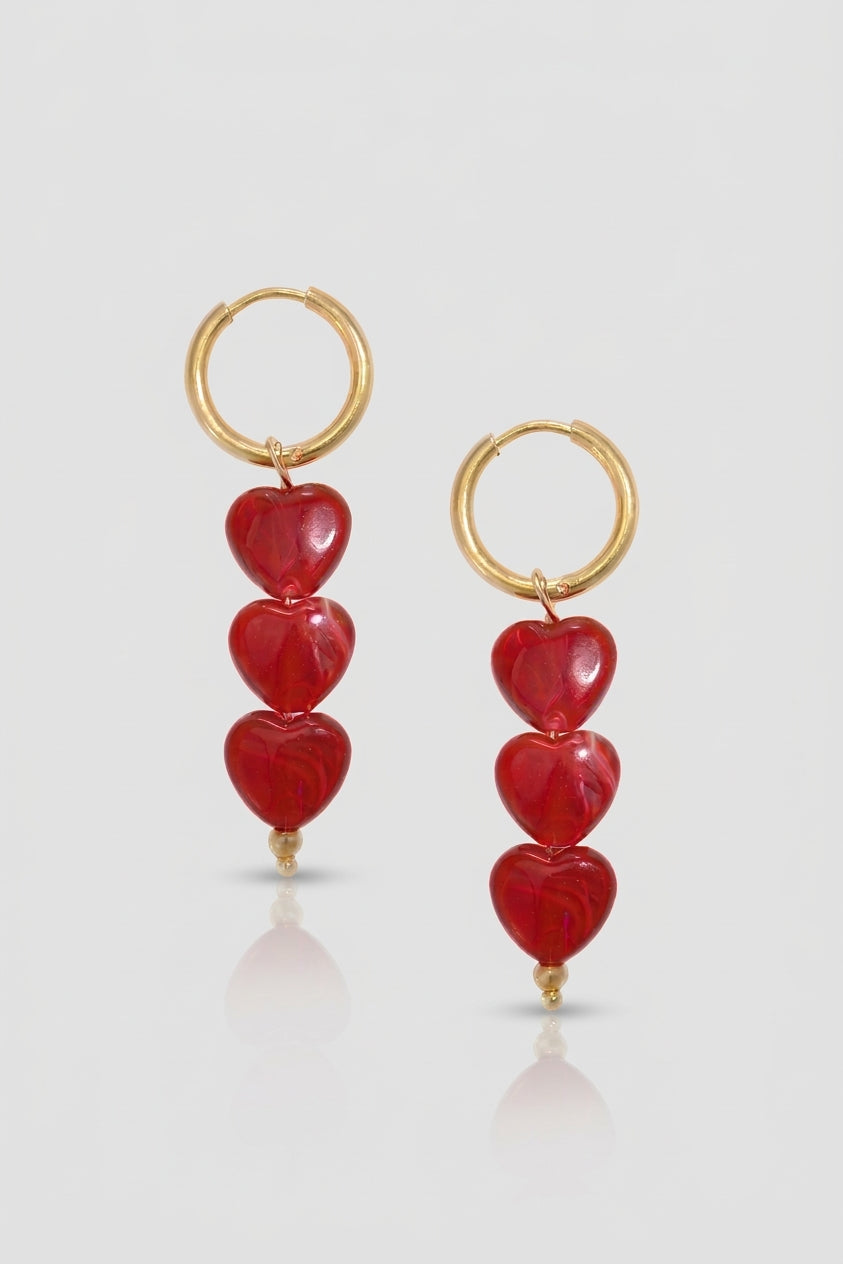 =Boucles d'oreilles Alma Vin rouge | Atelier des bijoux
