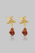=Boucles d'oreilles Ambre Or | Atelier des bijoux