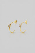 =Boucles d'oreilles Créoles Éclat Blanc | Atelier des bijoux