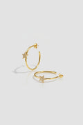 =Boucles d'oreilles Créoles Étoile Or | Atelier des bijoux