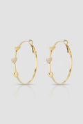 =Boucles d'oreilles Créoles Triple Cœur Or | Atelier des bijoux