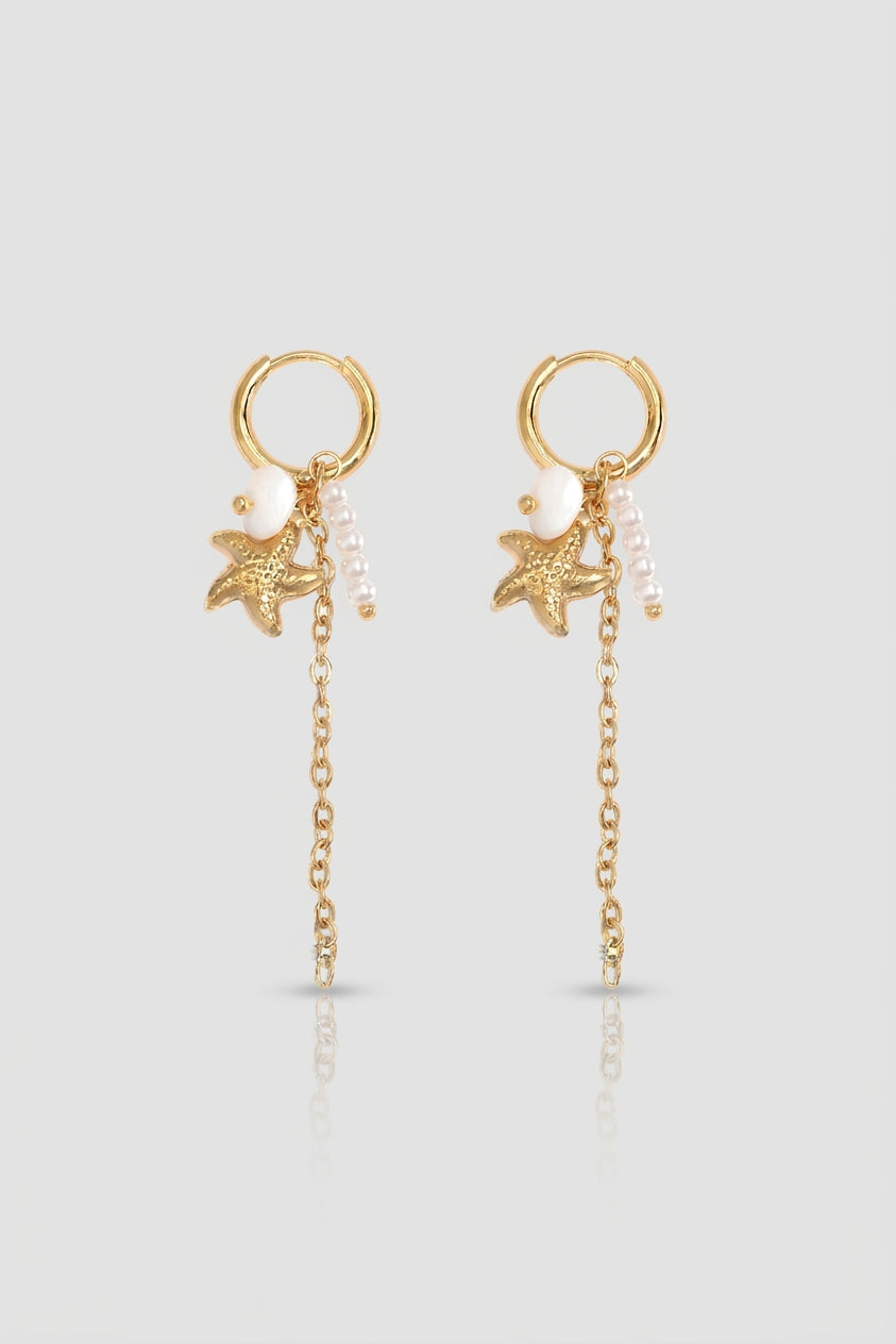 =Boucles d'oreilles Estrella Blanc | Atelier des bijoux