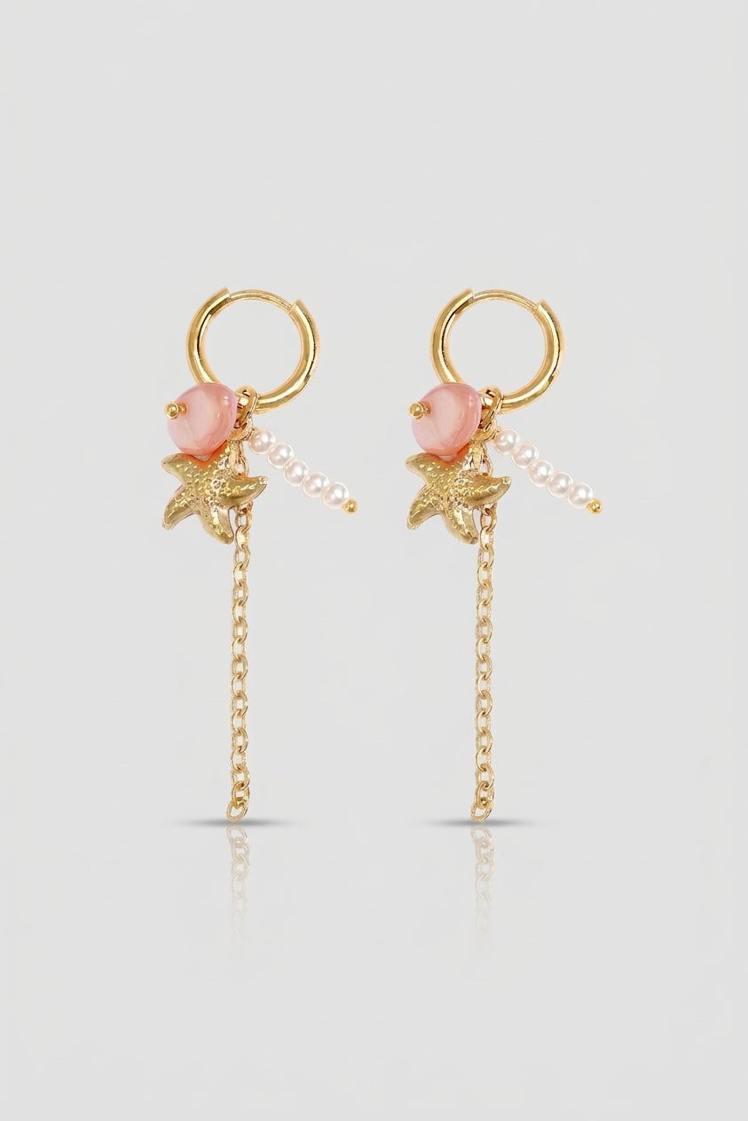 =Boucles d'oreilles Estrella Rose | Atelier des bijoux