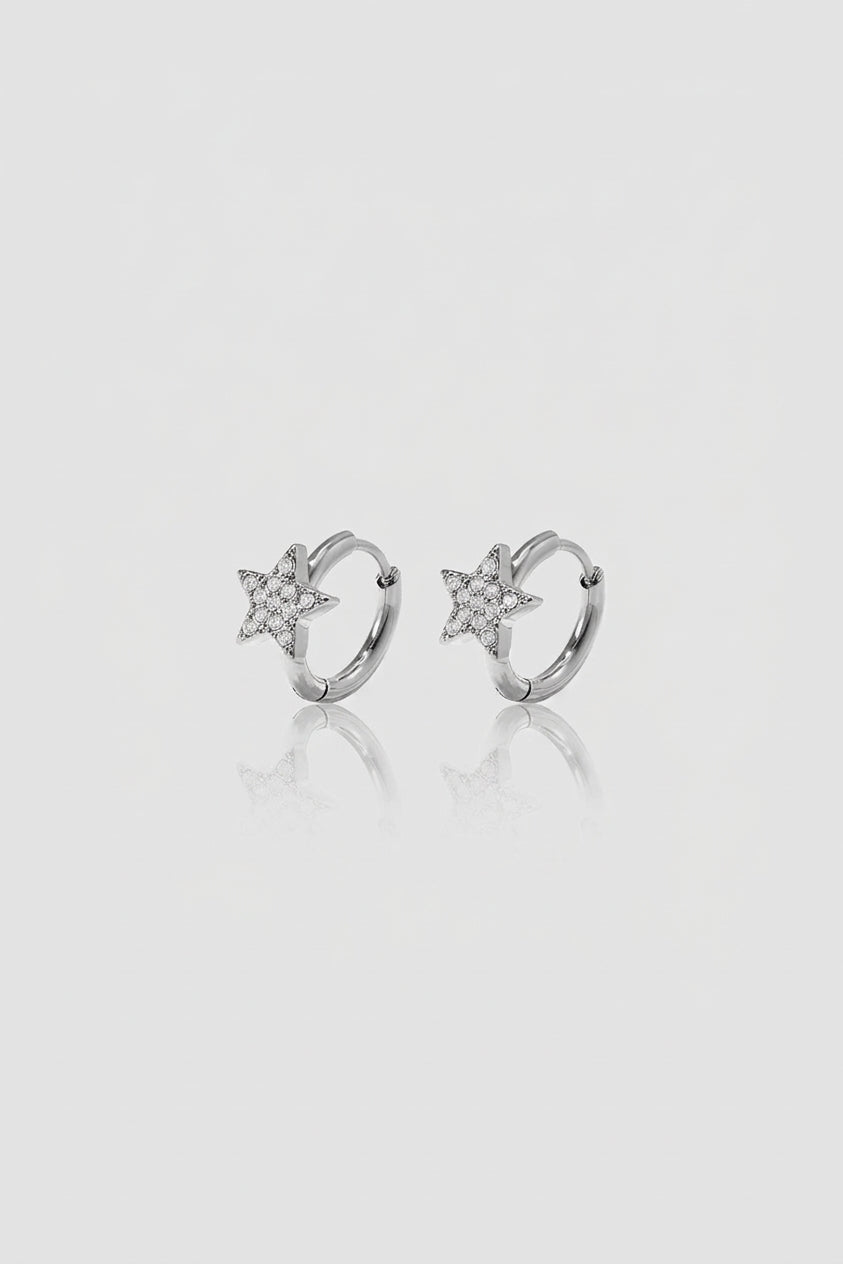 =Boucles d'oreilles Étoile stylée Argent | Atelier des bijoux