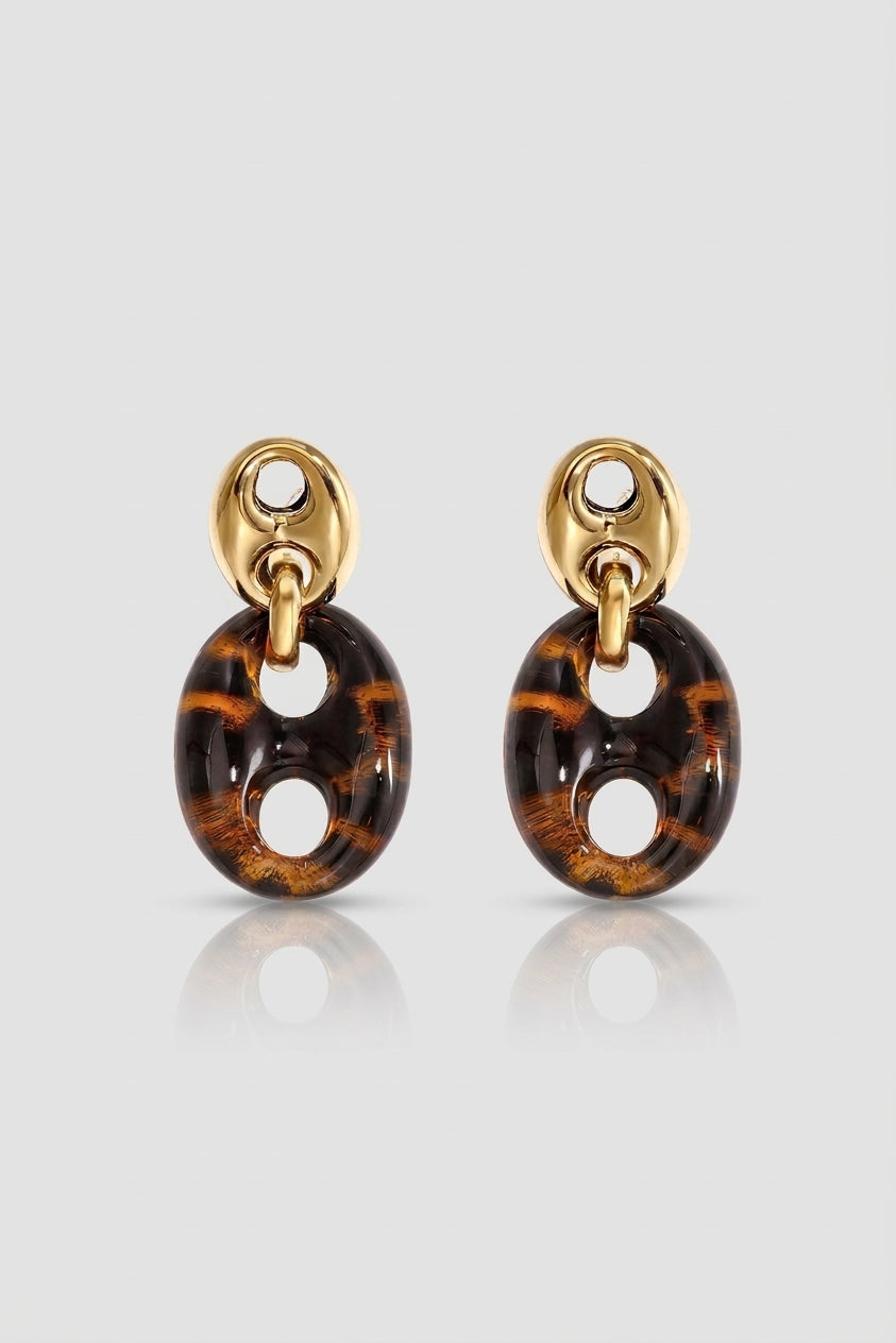 =Boucles d'oreilles Kafé Ambre | Atelier des bijoux