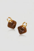 =Boucles d'oreilles Nola Brun | Atelier des bijoux