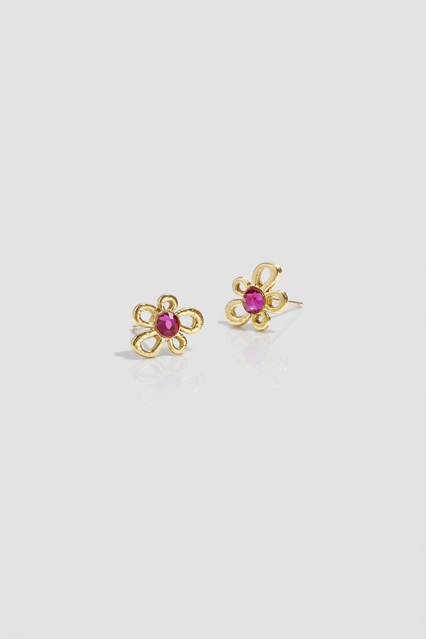 =Boucles d'oreilles Puces Pétale Or | Atelier des bijoux
