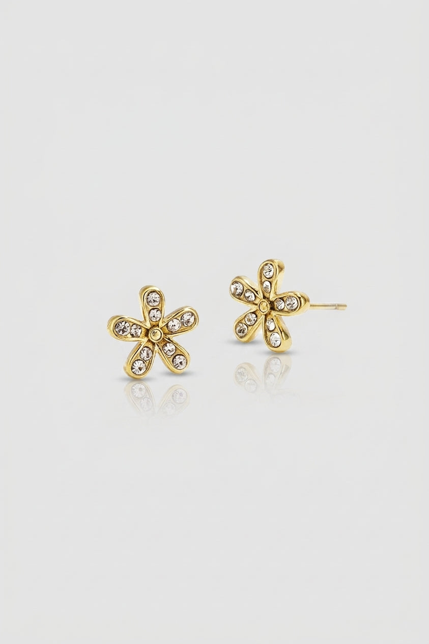 =Boucles d'oreilles puces Mini Fleur Or | Atelier des bijoux