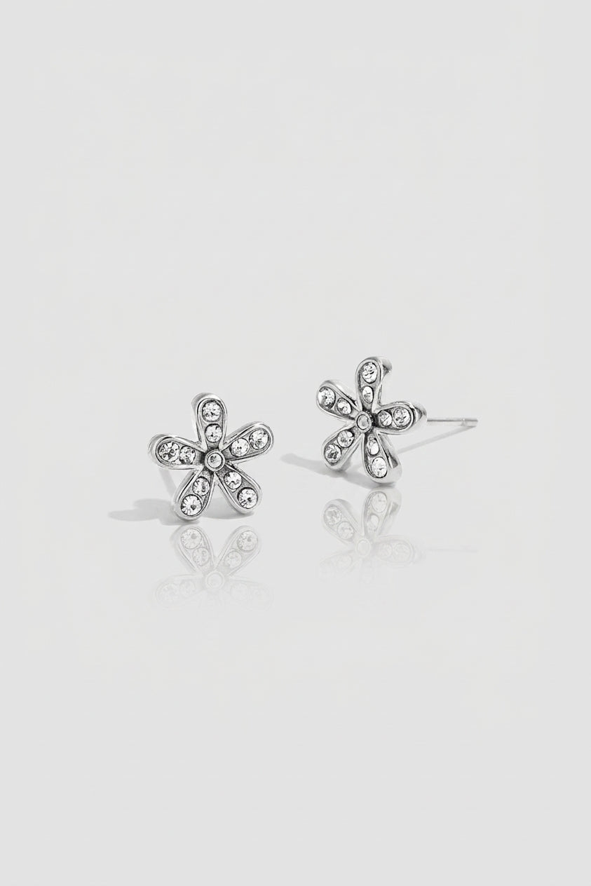 =Boucles d'oreilles puces Mini Fleur Argent | Atelier des bijoux