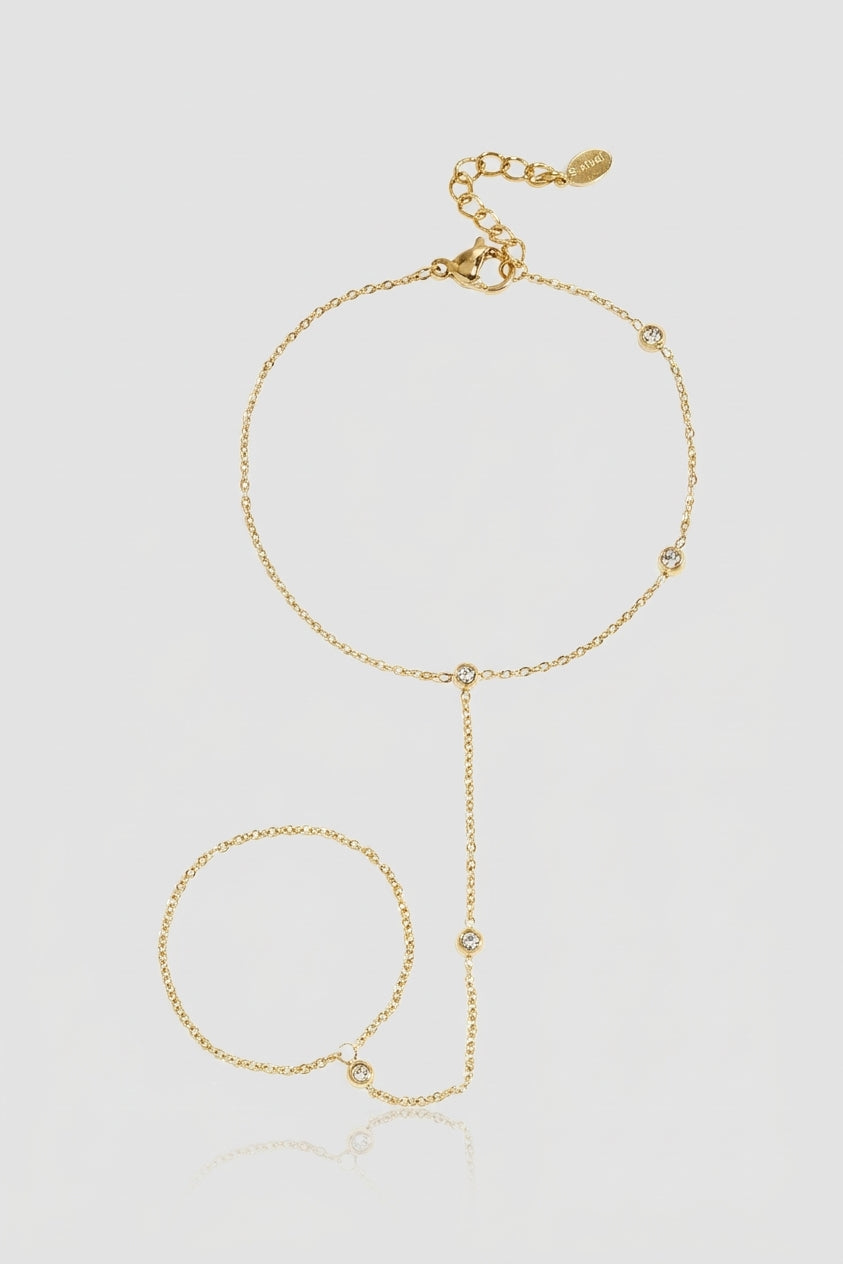 =Bracelet Chaîne de Main Cléo Or | Atelier des bijoux