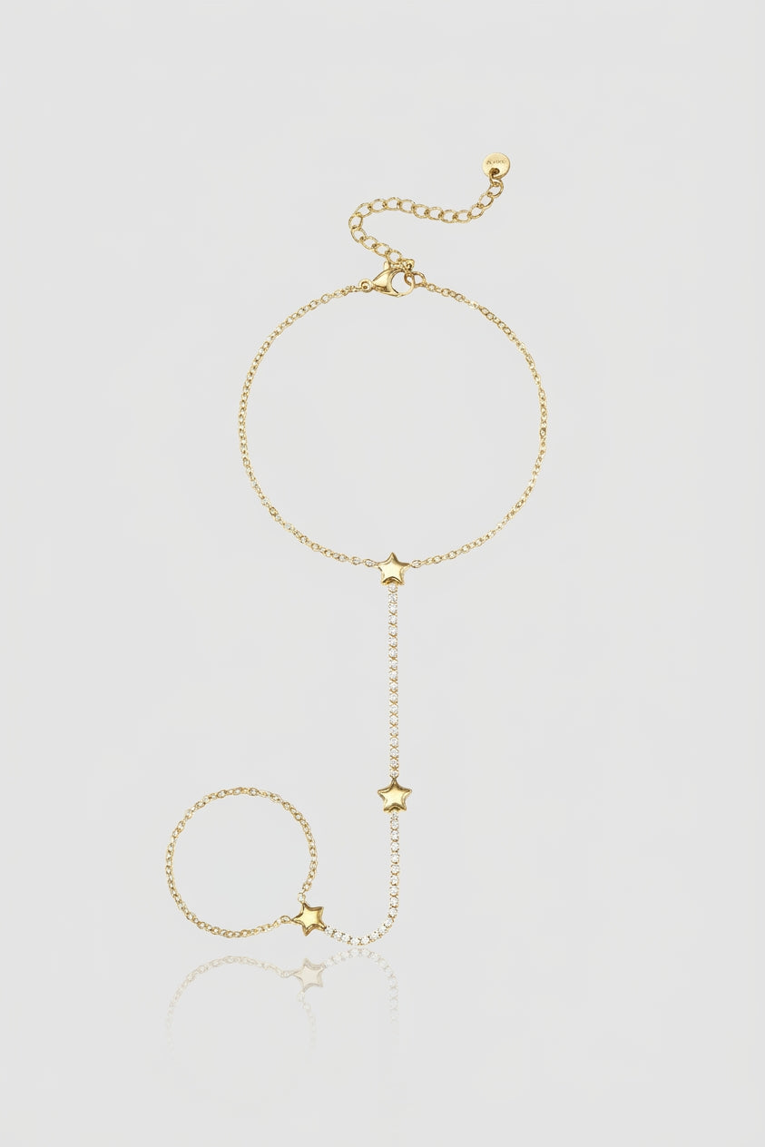 =Bracelet Chaîne de Main Étoile Or | Atelier des bijoux